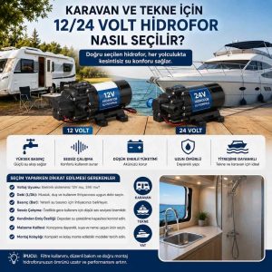 Karavan ve Tekne İçin 12/24 Volt Hidrofor Nasıl Seçilir?