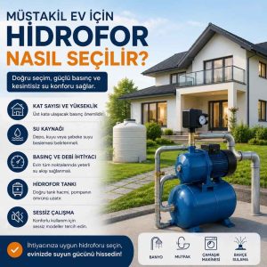 müstakil ev için hidrofor