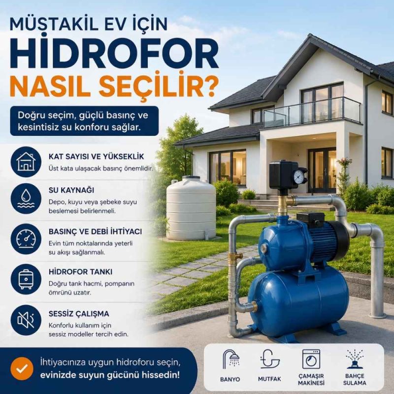müstakil ev için hidrofor
